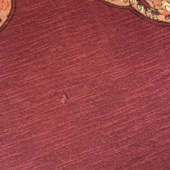 Lucky Brand Exotic Red Pattern, Short Sleeve, Shirt - Picture 3 of 9